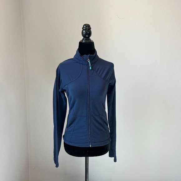 ⭐️ 2/$20 Lululemon Navy Zip Up Light Jacket/Sweater - Picture 1 of 6